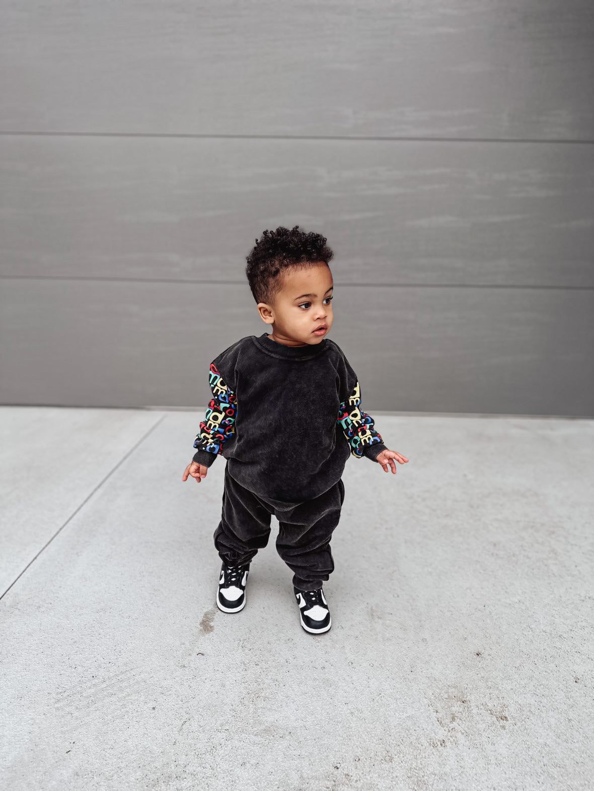 Classic Trackie Pants - Acid Black