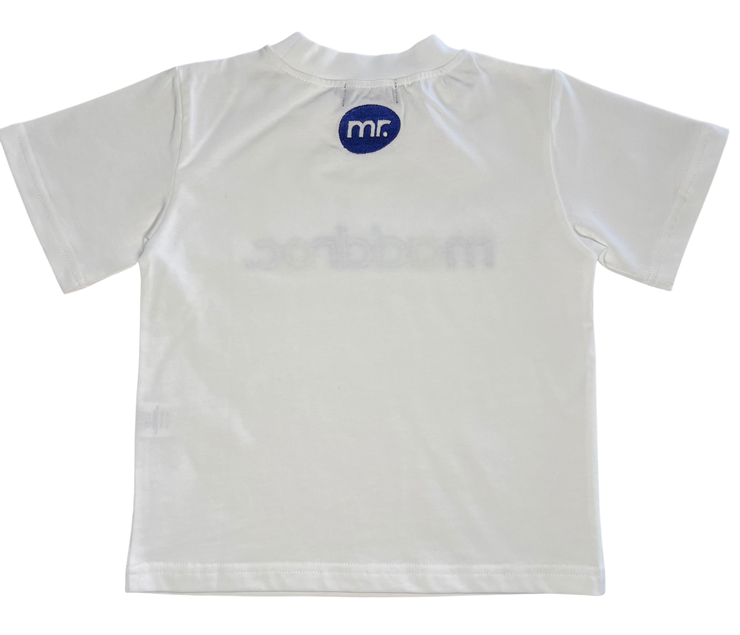 Tee White/ multi emb