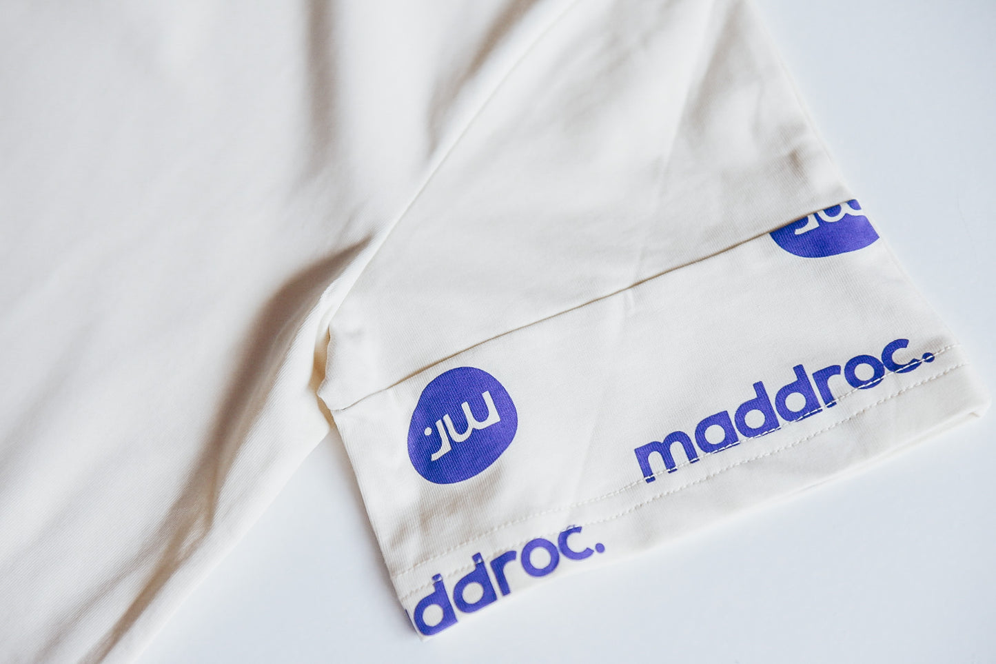 Contrast Tee Beige/Blue