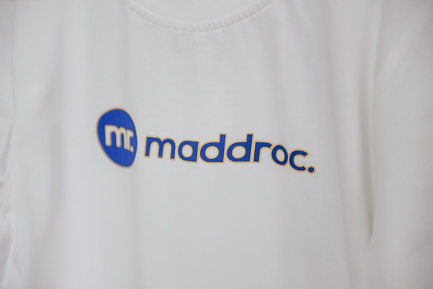 Tee White with Blue & Yellow logo