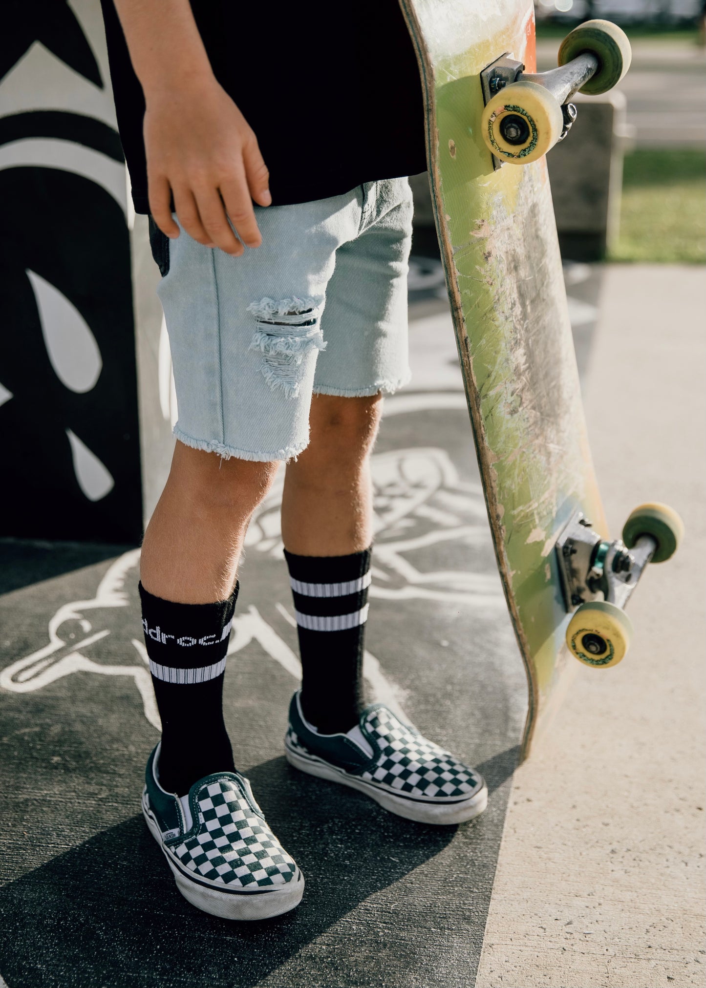 Contrast Shorts - Blue
