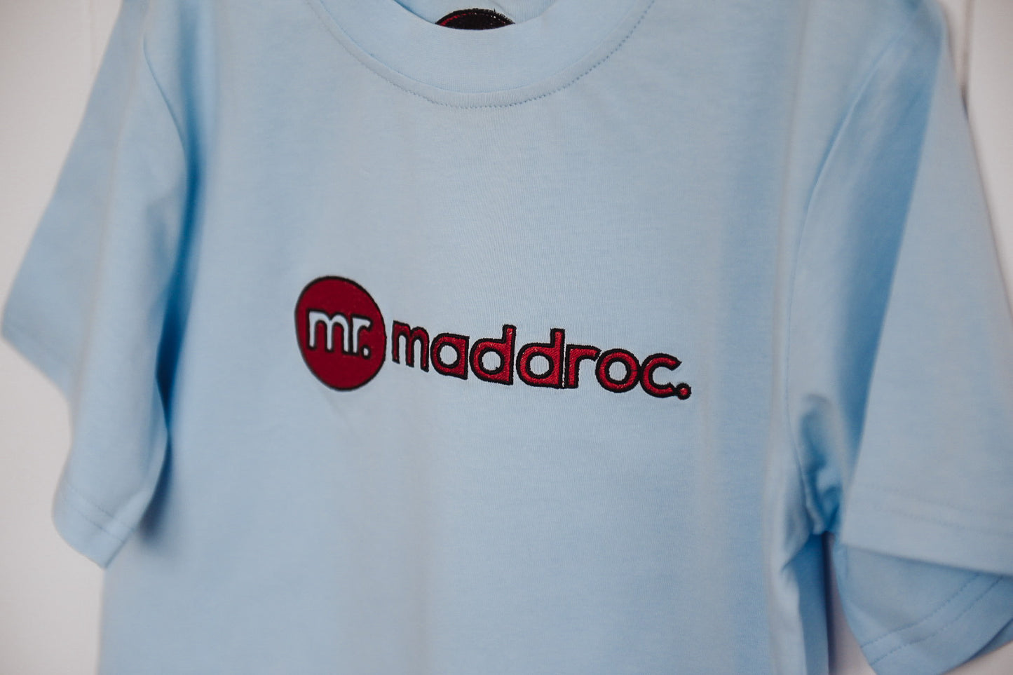 Tee Blue with Red Embroidery logo